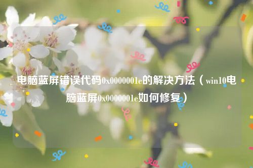 电脑蓝屏错误代码0x0000001e的解决方法（win10电脑蓝屏0x0000001e如何修复）