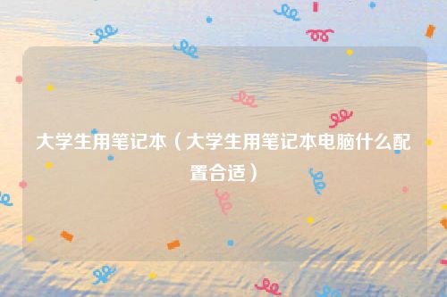 大学生用笔记本(大学生用笔记本电脑什么配置合适)