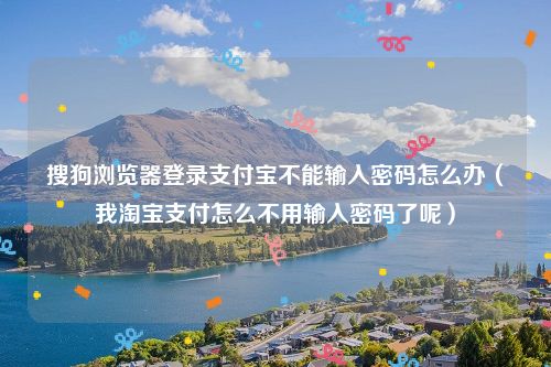 搜狗浏览器登录支付宝不能输入密码怎么办（我淘宝支付怎么不用输入密码了呢）