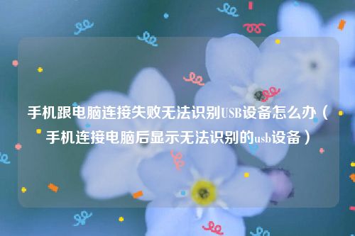 手机跟电脑连接失败无法识别USB设备怎么办（手机连接电脑后显示无法识别的usb设备）