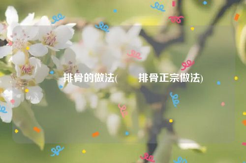 啫啫排骨的做法(啫啫排骨正宗做法)