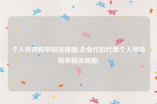 个人所得税申报流程图(企业代扣代缴个人所得税申报流程图)