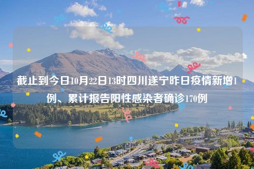 截止到今日10月22日13时四川遂宁昨日疫情新增1例、累计报告阳性感染者确诊170例