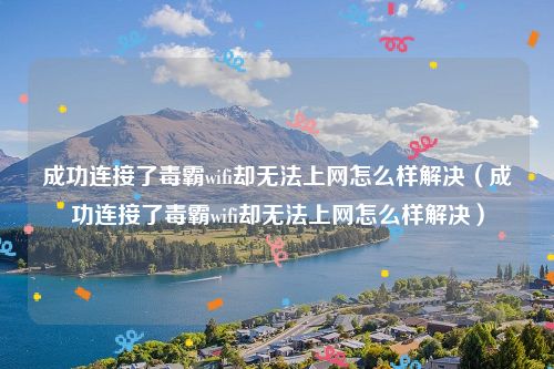 成功连接了毒霸wifi却无法上网怎么样解决（成功连接了毒霸wifi却无法上网怎么样解决）