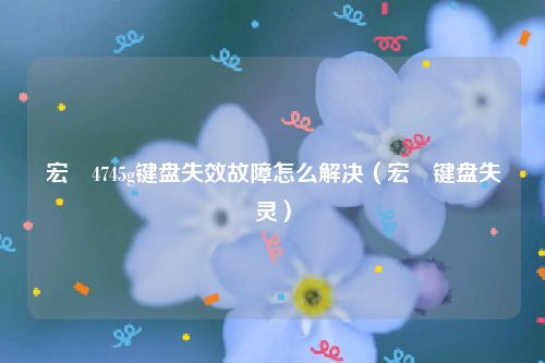 宏碁4745g键盘失效故障怎么解决（宏碁键盘失灵）