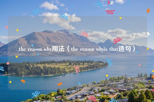 the reason why用法（the reason whyis that造句）