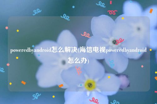 poweredbyandroid怎么解决(海信电视poweredbyandroid怎么办)