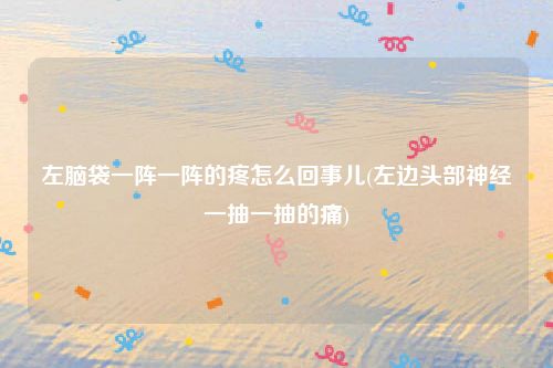 左脑袋一阵一阵的疼怎么回事儿(左边头部神经一抽一抽的痛)