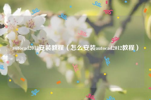 autocad2012安装教程（怎么安装autocad2012教程）